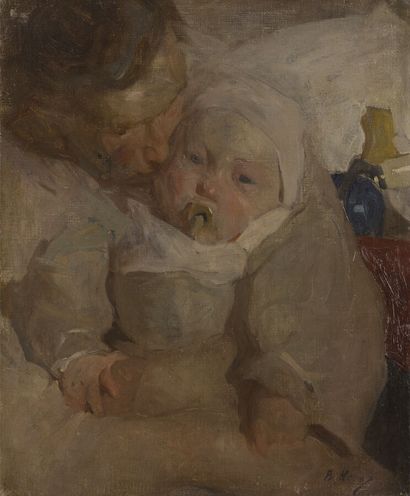 null Béatrice HOW (1867-1932)

Mère et enfant

Huile sur toile, signée en bas à droite.

46...