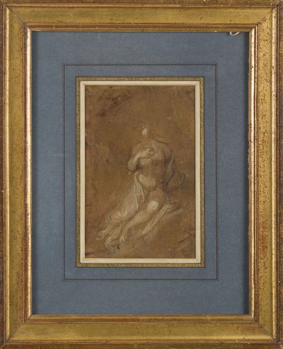 null 17th century flemish school

Seated draped figure

Oil on black stone sketch...