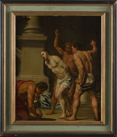 null LE MAITRE DES CORTÈGES (actif à Paris vers 1640-1660)

La Flagellation du Christ

Cuivre.

Sur...