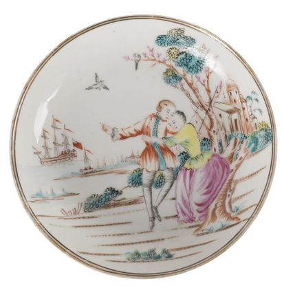 null Famille rose porcelain dish

China, mid 18th century

Decorated with the famous...
