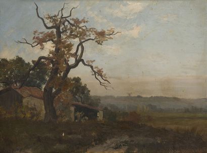 Léon BOPP DU PONT (1848-1903)
Gironde landscape
Oil...