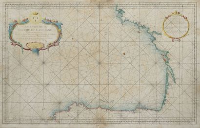 null Reduced map of the Bay of Biscay
Second edition of 1757.
By Mr Bellin, engineer...