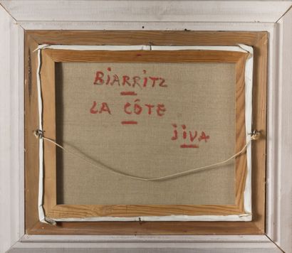 null JIVA (Robert William JIVANOVITCH) (1907-1974)
Biarritz, la côte
Huile sur toile...