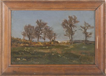 null Louis-Alexandre CABIÉ (1854-1939)
Paysage, 1891
Huile sur panneau, signé en...