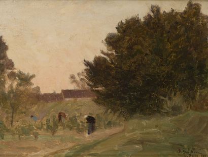 Paul SEBILLEAU (1847-1907)
La Brède, 1900
Oil...