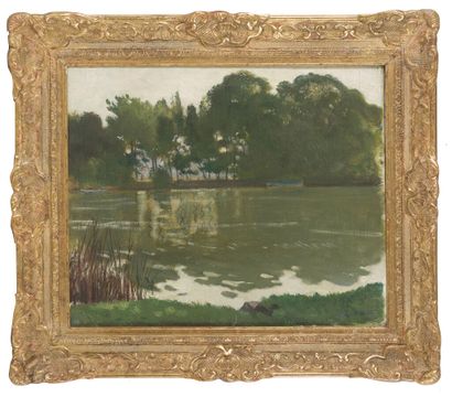 null Willem VAN HASSELT (Rotterdam, 1882-Nogent-sur-Marne, 1963)
L'étang
Huile sur...