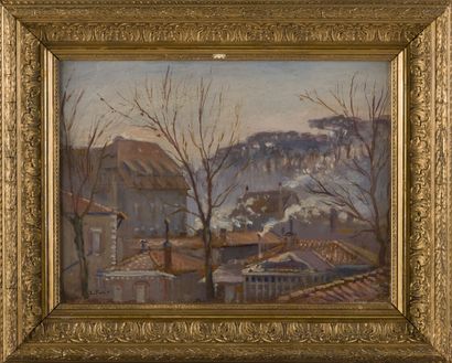 null Léonce FURT (1870-?)
Vue perspective sur les toits de ma fenêtre, Arcachon,...