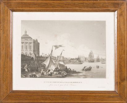 null Louis GARNERAY (1783-1857)
Deuxième vue du port et de la ville de Bordeaux prise...