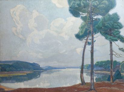 null Pierre-Gaston RIGAUD (1874-1939)
Sérénité (Hossegor), 1929
Huile sur toile signée...