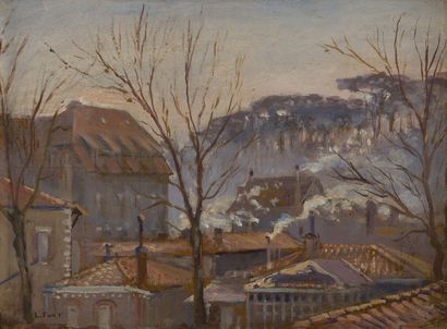 null Léonce FURT (1870-?)
Vue perspective sur les toits de ma fenêtre, Arcachon,...