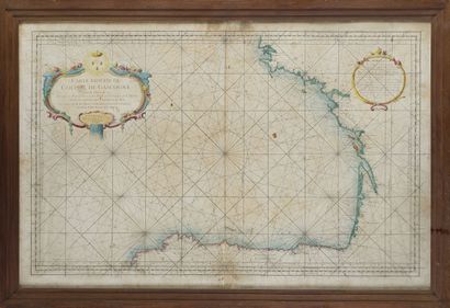 null Carte réduite du Golfe de Gascogne
Seconde édition de 1757.
Par Mr Bellin, ingénieur...