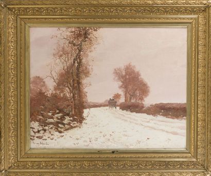 null Hermann DELPECH (1864-1945)
La neige (Gradignan), 1891
Huile sur toile, signée...