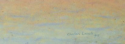 null Charles LACO STE (1870-1959)
Fumée, 1903
Huile sur carton, signé et daté « 1903...
