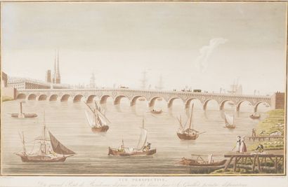 PERSPECTIVE VIEW OF THE GREAT BRIDGE OF BORDEAUX
drawn...