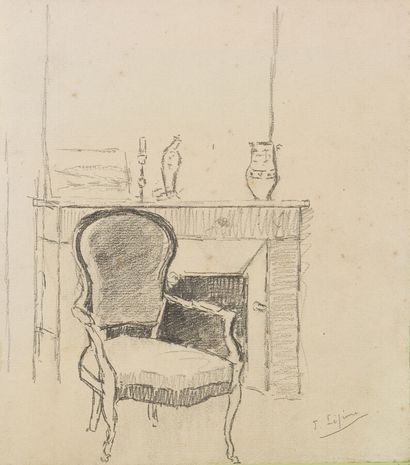 null Joseph LÉPINE (1867-1943)
Huile sur toile. Table. Huile sur papier. 55 x 68...