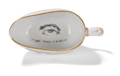 null Bordeaux

Porcelain oval Bourdaloue with polychrome decoration outside of sowing...