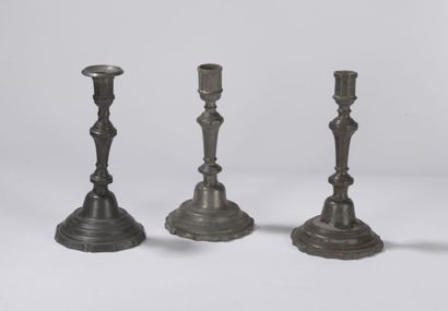 null BORDEAUX - Three torches, shafts with sides on bases moved; One with the control...