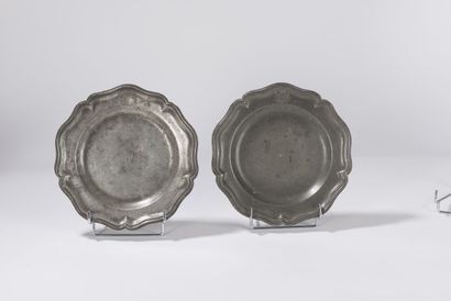 PARIS - Two plates with moved contour. Marks...