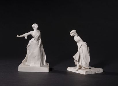 Sèvres

Deux statuettes en biscuit représentant...