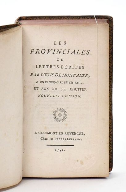 null Jansenism
PASCAL (Blaise)
The Provinciales or letters written by Louis de Montalte...