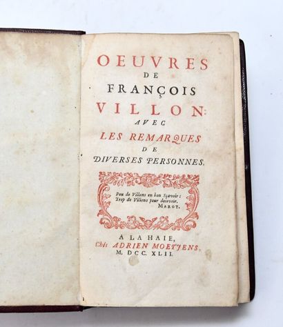 null VILLON (François de MONTCORBIER dit Des Loges)
Works with the remarks of various...