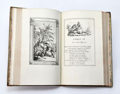null LA FONTAINE (Jean de)
Selected Fables. New edition engraved in intaglio. Paris,...