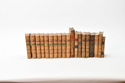 null RELIURES XVIIIe
Ensemble de 17 volumes XVIIIe dont Lettres de Mme de Sévigné...