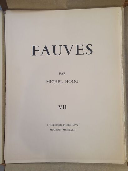 null ALBUM LÉVY - Les FAUVES
Les Fauves. Portefeuille de 8 lithographies par Michel...