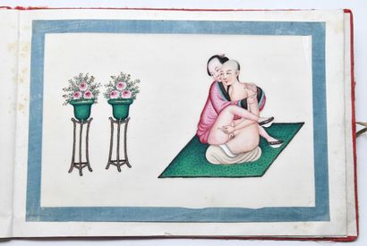 null Chine
[CHINE - CURIOSA - ÉROTICA]
Album XIXe (c. 1850) contenant une rare suite...