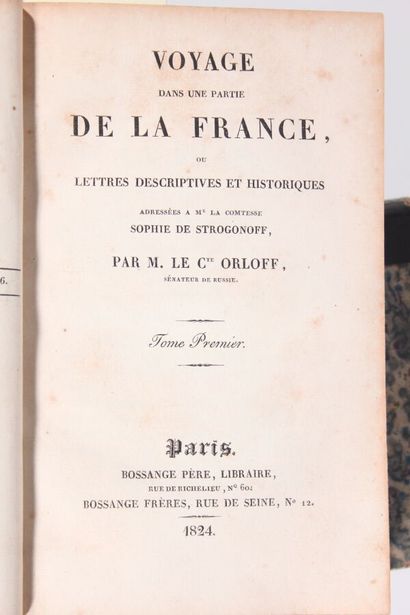 null ORLOFF (Comte)
Voyage dans une partie de la France, ou lettres descriptives...