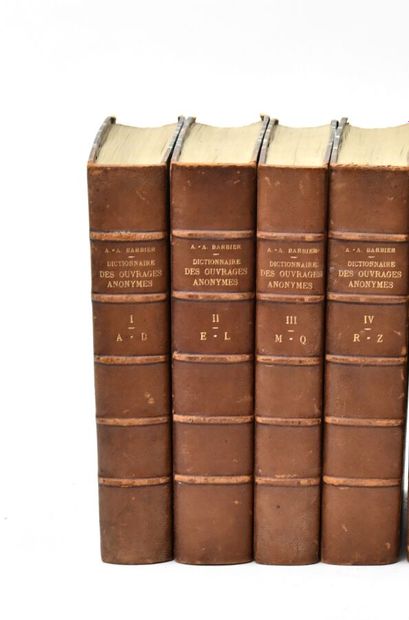 null Bibliographie
BARBIER (Antoine-Alexandre)
Dictionnaire des ouvrages anonymes,...