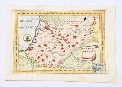 null Cartographie
MONTECALERIO (Johannes A.) - [AQUITAINE]
Provincia Aquitaniae.
Carte...