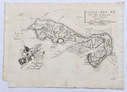 null Cartographie
CORONELLI (Vincenzo Maria) - [ÎLE de RÉ]
Isola del Re [Île de Ré],...