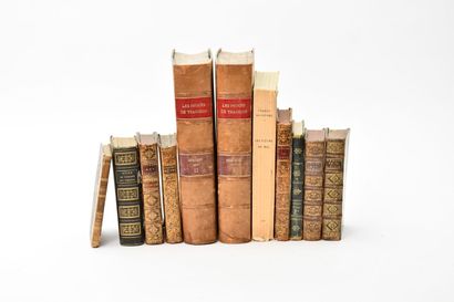 null VARIA XVIIIe et XIXe
Réunion de 11 volumes : 
- BAUDELAIRE (Charles) : Les fleurs...