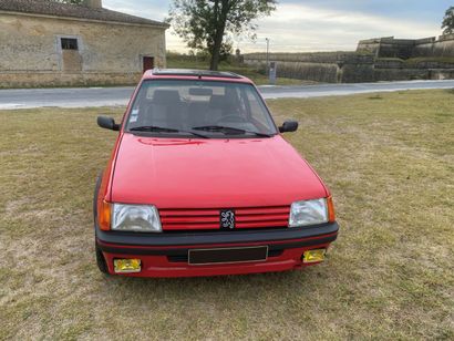 null 
Coach PEUGEOT 205GTI 1L9 type 741C86 
from 06/04/1987, Coach sport color red,...