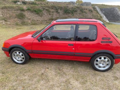 null 
Coach PEUGEOT 205GTI 1L9 type 741C86 
from 06/04/1987, Coach sport color red,...