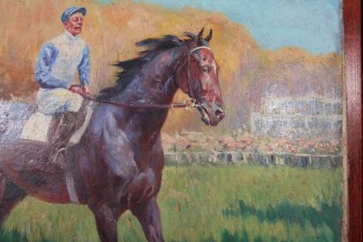 null Odette DURAND (1885-1972) known as DETT

"Horse race in Pau".

Oil on canvas...