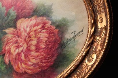 null Madeleine RENAUD (1900-1994)

"Chrysanthèmes"

Aquarelle en ovale signée vers...