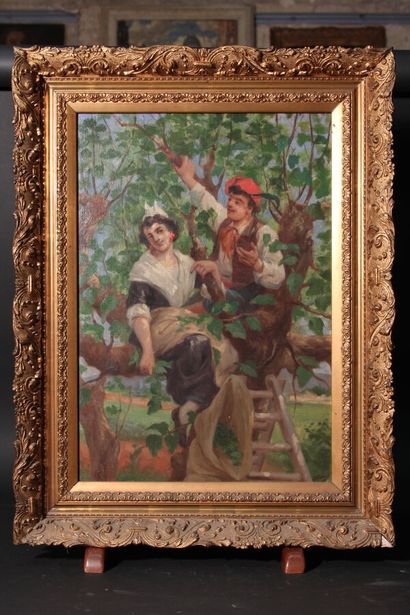 null Edouard-Antoine MARSAL (1845-1929)

"La cueillette"

Huile sur toile signée...
