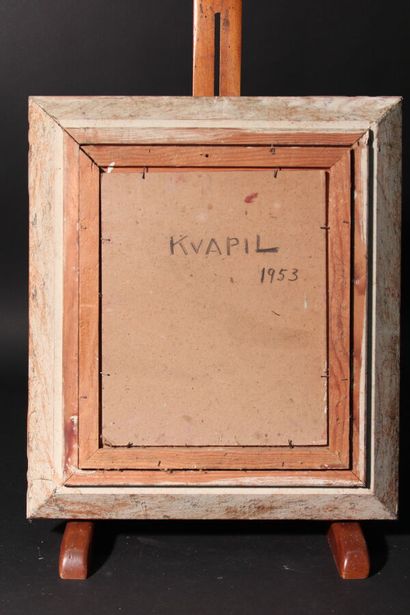 null Charles KVAPIL (1884-1957)

"Bouquet"

Oil on cardboard signed lower left and...