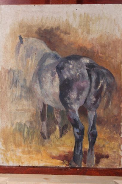 null Odette DURAND (1885-1972) known as DETT

"Portrait of a race horse

Oil on canvas

24...