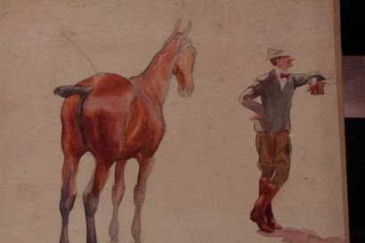 null Odette DURAND (1885-1972) dite DETT

"Étude sur le cheval"

Feuille marouflée...