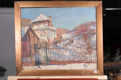 null NILS

"Snowy Landscape"

Oil on canvas, signed lower right

46 x 55 cm

Missing...