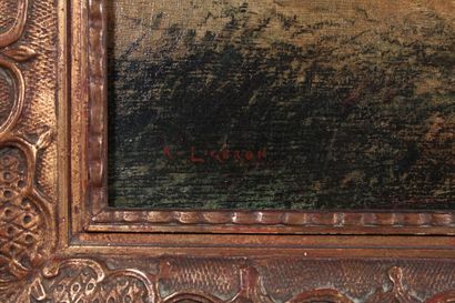 null René LIGERON (Né en 1880)

"Calme du matin"

Huile sur toile, signée en bas...