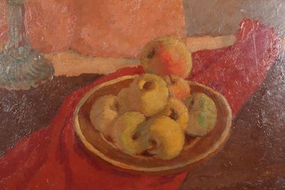 null CLEMENT-SERVEAU (1886-1972)

"Composition au bougeoir et pommes"

Huile sur...