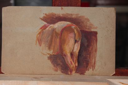 null Odette DURAND (1885-1972) known as DETT

"Studies of horses

Set of 6 watercolors...
