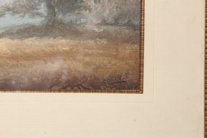 null Modern School

"Landscape"

Watercolor, signed lower right "Colin. P"

Dim....