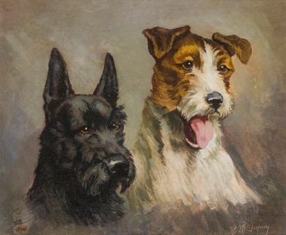 null Modern School

"Study of dogs"

Oil on panel, signed "P.M.Dupuy" on the lower...