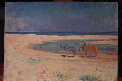 null Odette DURAND (1885-1972) dite DETT

"Portrait de cheval de course"

Huile sur...