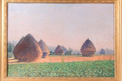 null Albert POMMERET (XIX/XXth)

"The millstones".

Oil on cardboard signed lower...